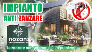 NoZanz il Miglior Impianto Antizanzare da Giardino 100 Naturale Senza Pesticidi [upl. by Sloan]