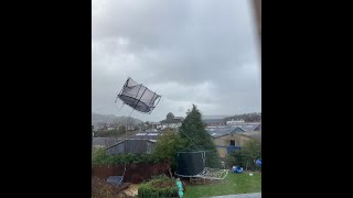 Crazy Storm Eunice in the Netherlands and the UK 2022 February 18  Stay Safe [upl. by Alexandr]