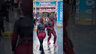 Deadpool and Lady Deadpool at LA ComicCon 2024 [upl. by Acie]