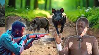 Whoa 😱 Terrifying Forest Encounter Hunter Battles Bush Pig Faces Dark Witches Attack Real Kasongo [upl. by Namso857]