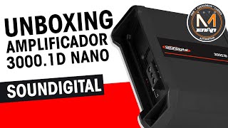 UNBOXING SounDigital 30001D Nano  3000 RMS 1 Canal [upl. by Naic735]