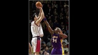 Yao Ming vs Shaquille ONeal Los Angeles Lakers at Houston Rockets March 26 2003 [upl. by Anilak]