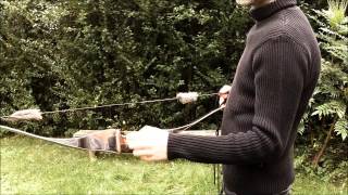 Recurve Bogen richtig spannen und Standhöhe Brace height [upl. by Adnolor]