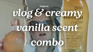 creamy vanilla scent combo  gift idea  sick vlog  vlogmas  ashleys diary [upl. by Haden]