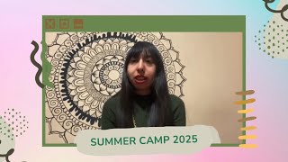 SUMMER CAMP 2025 APPLICATION [upl. by Masson684]