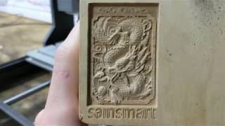 How to do Your First Engraving with the Sainsmart Genmitsu 3018 pro CNC and all Other Sainsmart CNCs [upl. by Repinuj]