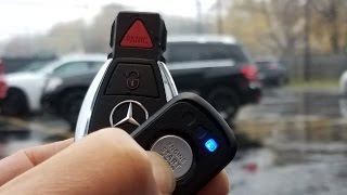 2011 2012 Mercedes Benz GLK 350 2 Way remote car starter installed Erie PA Ataqan Mini 2 way [upl. by Anahsek702]