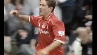 Middlesbrough v Leeds Utd 200304 JUNINHO VIDUKA GOAL [upl. by Nyllij]