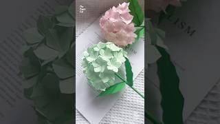 How to make a hydrangea Flower  1 minute hydrangea Origami  Hydrangea Flowers hydrangeaflower [upl. by Sacrod]