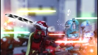 lego stop motion Star Wars Mandalorian Civil War [upl. by Helga712]