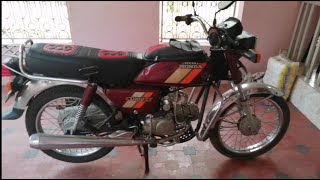 96 model hero honda CD 100 ss self started old bike modified [upl. by Nnaeilsel906]