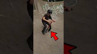 i ruined his life😭 scooter skatepark skate bike funny fail comedy [upl. by Susan]