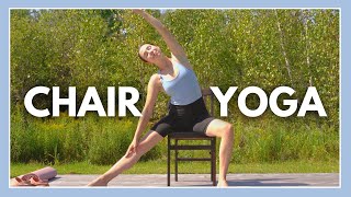 15 min Chair Yoga Class for Seniors amp Beginners [upl. by Oiled866]