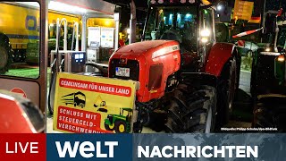 BAUERNBLOCKADE Wut der Landwirte  Protestwoche droht Deutschland lahmzulegen  WELT Livestream [upl. by Inanuah121]