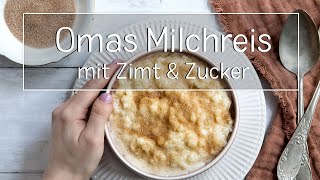 Omas Milchreis  Milchreis Rezept  eatde [upl. by Aiker461]