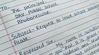 Request to issue school leaving certificate by parents in English [upl. by Eentirb]