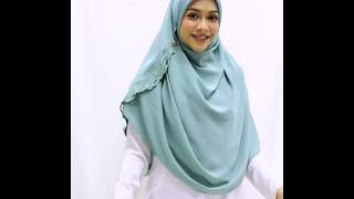 Tutorial  Shawl Labuh SALOMA by Mawaddah Izzati [upl. by Ianteen46]