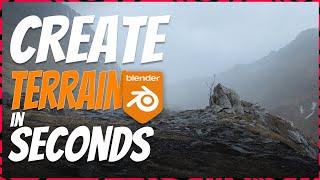 Create Terrains in Seconds with blender  True Terrain [upl. by Ahcas]