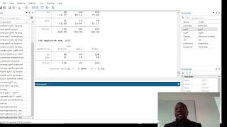 Chi square test in STATA [upl. by Enelrihs]