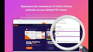 Foxit PDF Editor Cloud for Google Chrome  Get the Chrome extension now [upl. by Hsara]