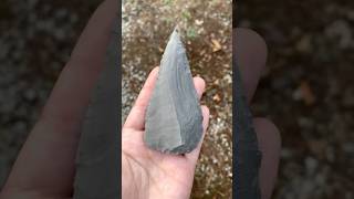 Porcellanite HandBlade flintknapping primitiveskills archaeology prehistoric outdoorskills [upl. by Nereil240]