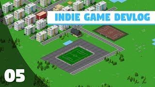 Indie Game Devlog 5  ROAD TO YOUR CITY ⚽  Showing the football part [upl. by Auohs451]