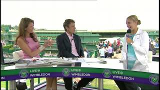 Sabine Lisicki talks to Live  Wimbledon [upl. by Laurette178]