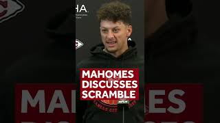 Patrick Mahomes discusses his crucial scramble that set up the gamewinning field goal Chiefs NFL [upl. by Lah]