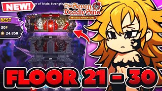 HOW TO BEAT FLOOR 2130 Tower of Trials Strength Hard  7DS Idle Adventure [upl. by Oilcareh]