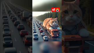 Little Cat बना Giant Cat 😭 catsoftiktok​ cat​ cute​ aiart​ poorcat​ catlover tiktok [upl. by Nowd]