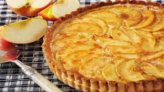 Apple Custard Tart Recipe Demonstration  Joyofbakingcom [upl. by Arria]