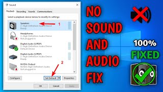 How To FIX No Sound And Audio Problem In Windows 10 Realtek HD Audio Manager Missing From Windows [upl. by Eizdnil]