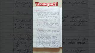 Notes Tissue part 1 class9th education motivation song music [upl. by Telfore13]