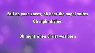 O Holy Night karaoke  lyrics [upl. by Oirom]