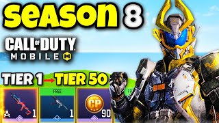 NEW SEASON 8 BATTLE PASS MAXED OUT in COD MOBILE [upl. by Healion]