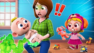 New Sibling For Kids  Meet Our Baby Brother👶🏻Police Baby Care Song More Nursery Rhymes amp Kids Songs [upl. by Janith]