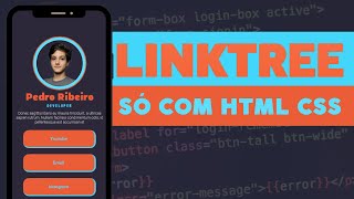 COMO CRIAR um LINKTREE com HTML e CSS [upl. by Granville672]