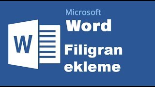 Ders 11  Microsoft Office 2013 Word Filigran nasıl eklenir [upl. by Nehgam785]