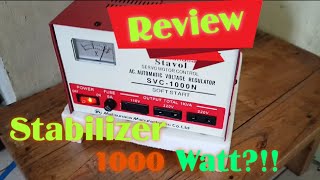 Review Stabilizer Listrik  Stavolt Merk Matsunaga 1000 watt [upl. by Hey]