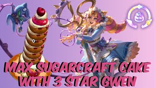 Max Sugarcraft cake with 3 star Gwen  TFT set 12 [upl. by Andi]