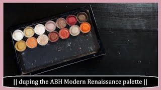 duping the Anastasia Beverly Hills Modern Renaissance palette [upl. by Petuu]