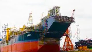 OSX3 FPSO operating on the Tubarao Martelo Field in Campos Basin offshore Brazil [upl. by Yerroc]