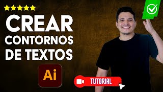 Cómo CREAR CONTORNOS de TEXTO en Illustrator en cualquier versión  ✅Truco sencillo🔴 [upl. by Yenttirb]