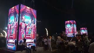 Ayodhya Deepotsav Roadside LED Screen Sampurn Ramayan diwali Ayodhya ram ramayan hindu world [upl. by Wamsley]