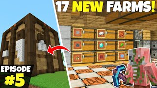 SO MANY NEW FARMS Truly Bedrock Ep5 Minecraft 121 Lets Play [upl. by Mccready]