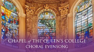 Choral Evensong Live from Queens on Sunday 10 November 2024 Remembrance Sunday [upl. by Keavy]