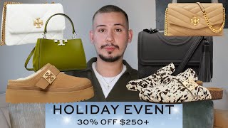 TORY BURCH HOLIDAY EVENT  LOTS OF CLASSICS THAT NEVER GO ON SALE [upl. by Esylle351]