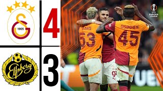 Galatasaray vs Elfsborg 43 HIGHLIGHTS amp Goals [upl. by Anippesuig536]