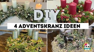 4 Adventskranz Ideen zum selber machen  STEP by STEP Videos in der Beschreibung [upl. by Aicnarf407]