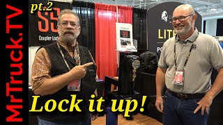 S5 locks affordable trailer locks came to the NATDA convention locking both coupler and set bolts [upl. by Inaja895]